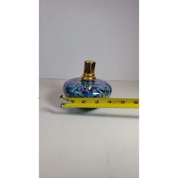 La Tee Da Fragrance Lamp Conical Effusion Iridescent Art Glass Ornate diffuser - Picture 12 of 12